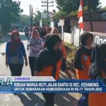 Ribuan Warga Ikuti Jalan Santai di Kec. Kedawung