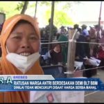 Ratusan Warga Antre Berdesakan Demi BLT BBM