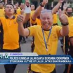 Polres Kuningan Jalan Santai Bersama Forkopimda