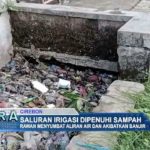 Saluran Irigasi Dipenuhi Sampah