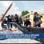 Replika Pedati Gede Mulai Dipasang