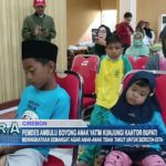 Pemdes Ambulu Boyong Anak Yatim Kunjungi Kantor Bupati