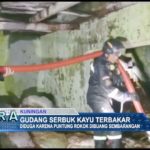 Gudang Serbuk Kayu Terbakar