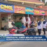 Puluhan Pedagang Sudah Ditempatkan Di dalam Shelter