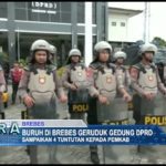 Buruh di Brebes Geruduk Gedung DPRD