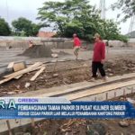 Pembangunan Taman Parkir di Pusat Kuliner Sumber