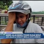 Akses Jalan Mundu Pesisir Rusak Berat