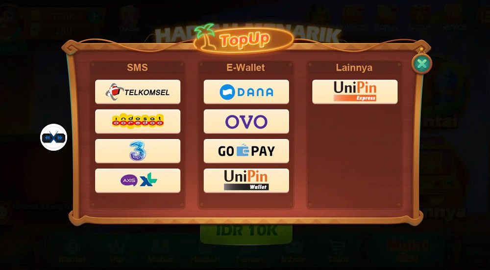 Top Up Chip Higgs Domino Menggunakan Pulsa Telkomsel