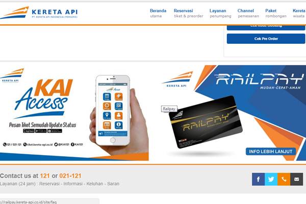 Info Penjualan Tiket Kereta Api di KAI ACCESS