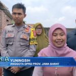 Yuningsih Tinjau Rumah Guru Honorer Yang Ambruk