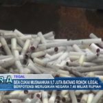 Bea Cukai Musnahkan 9,7 Juta Batang Rokok Ilegal