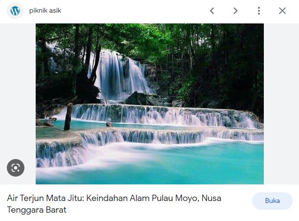 Kekuasan Tuhan Pada Air Terjun Mata Jitu YANG HARUS di datangi