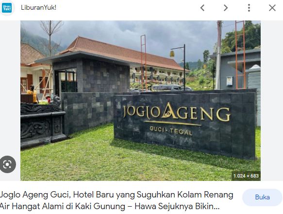 Jonglo Ageng Guci Hotel Terbaik di Kota Tegal