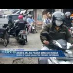 Akses Jalan Pasar Minggu Rusak