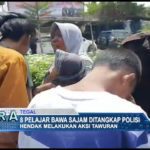 8 Pelajar Bawa Sajam Ditangkap Polisi