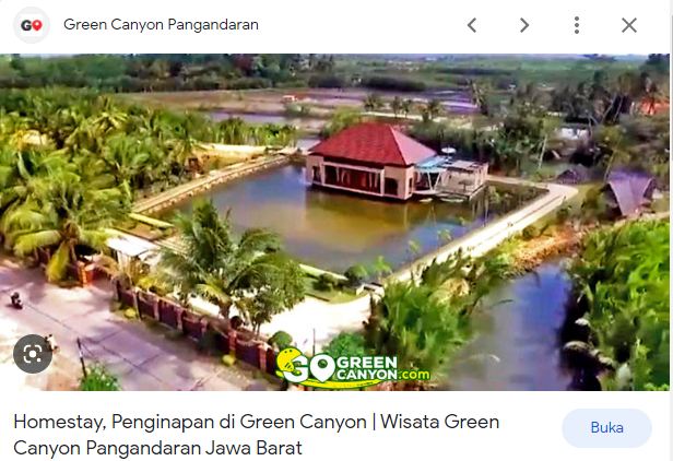 Memandang Keindahan Tuhan di Penginapan di Green Cayon Pangandaran