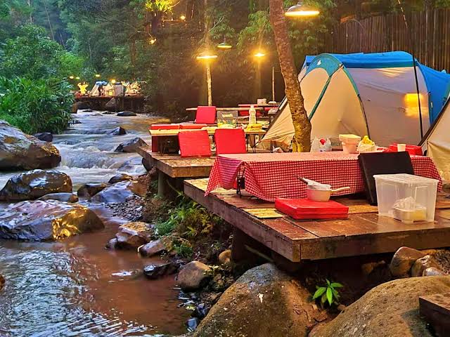 Ini Tempat Camping di Pangalengan Dekat Pinggir Sungai, Ademm!