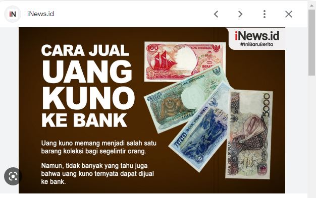 INI LOH!!cara jual uang kuno ke bank