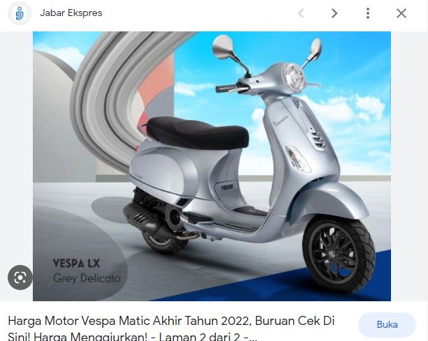 Vespa Matic Buat Pecinta Vespa Hanya 40Juta looh..Rekomendasi