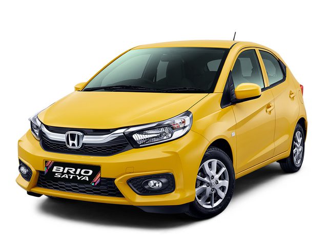 mobil city car yang irit dengan menggunakan mesin versi facelift empat silindir haya ada di mobil honda brio !