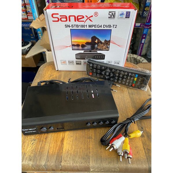 cara setting set top box sanex