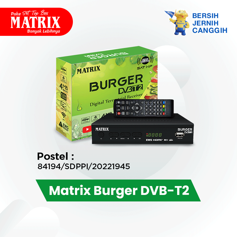 Yuk Pasang Sekarang Set Top Box Matrix Burger Aagar Nontonmu Lebih Asyik