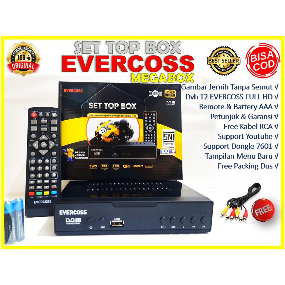 Set Top Box Evercoss/Lazada