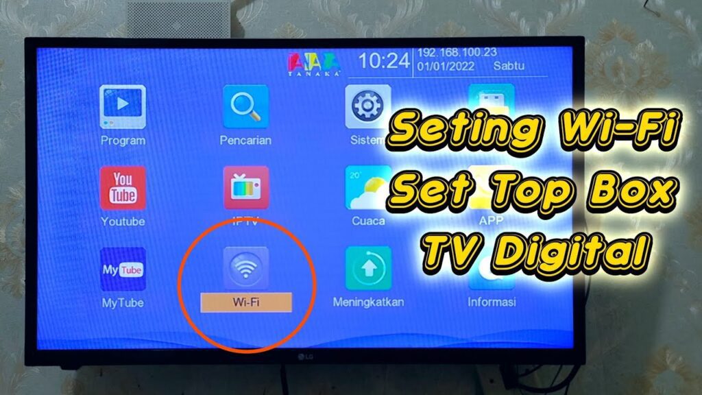 cara menggunakan wifi di set top box/youtube syam kapuk