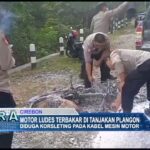 Motor Ludes Terbakar Di Tanjakan Plangon