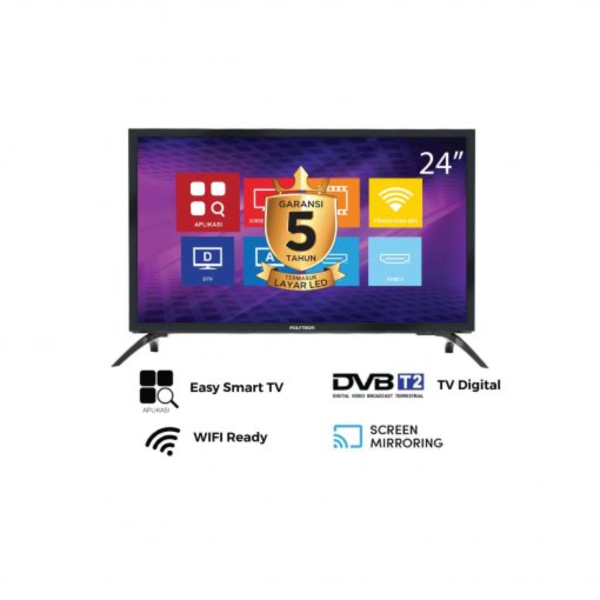 4 TV Polytron Harga 1 Jutaan, dari Smart TV Hingga TV Digital untuk