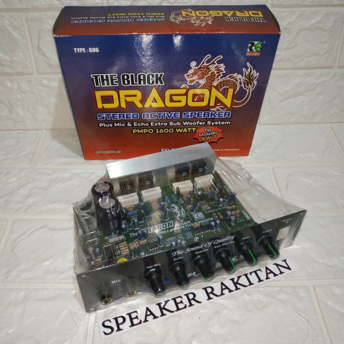 Kit Speaker Aktif Stereo the DRAGON 696/Tokopedia