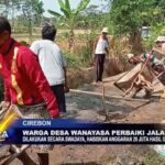 Warga Desa Wanayasa Perbaiki Jalan