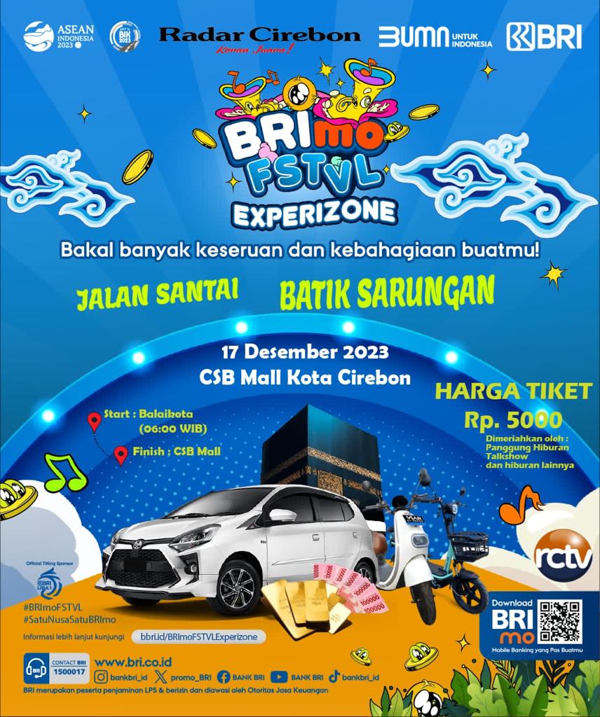 Yuk! Ikuti Jalan Santai Batik Sarungan: 24 Tahun Radar Cirebon x Brimo FSTVL Experizone - Hadiah Mobil Tunggu Pemenang!