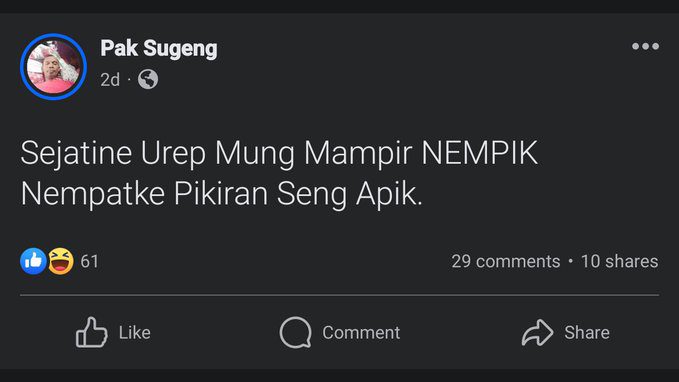 Pak Sugeng Viral on Twitter/X : @MasMasBiassaa