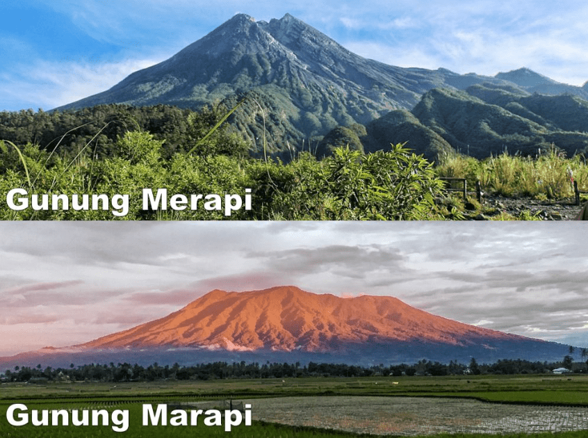 Padahal Beda Jauh, Lho! 4 Perbedaan Gunung Merapi dan Marapi yang Dianggap Sama