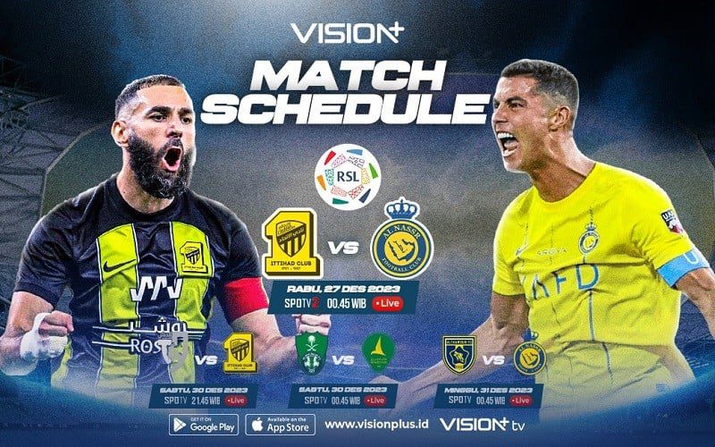 Jadwal Pertandingan Liga Arab Saudi 2023-2024 Pekan-19