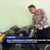 Dua Kendaraan Bermotor Saling Tabrak