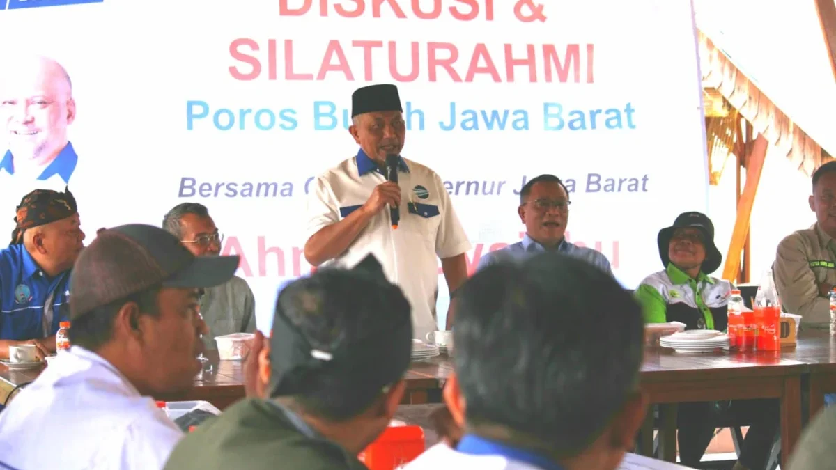 Foto: Ahmad Syaikhu diskusi bersama poros buruh jawa barat