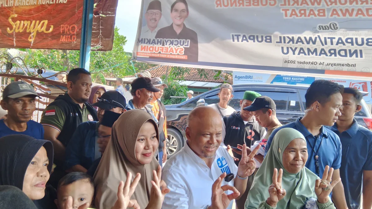 Foto: Ilham Habibie kampanye di Kecamatan Cantigi