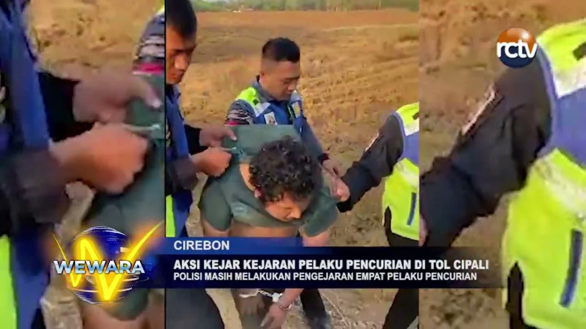 Aksi Kejar Kejaran Pelaku Pencurian Di Tol Cipali