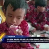 Polsek Waled Gelar Uji Coba Makan Gratis Bergizi