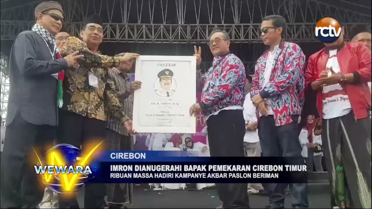 Imron Dianugerahi Bapak Pemekaran Cirebon Timur