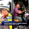 Polisi Sidak Bus Di Tempat Wisata