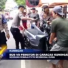 Bus vs Pemotor di Caracas Kuningan