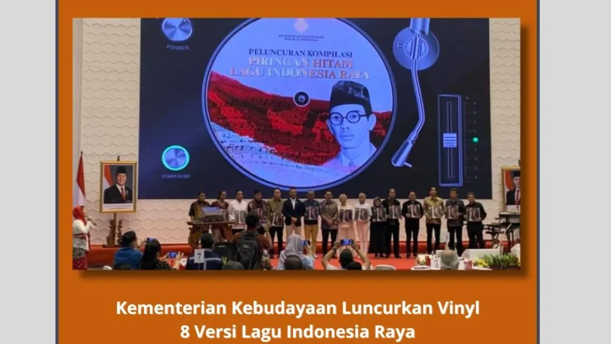 Kementerian Kebudayaan resmi luncurkan vinyl berisi 8 versi lagu Indonesia Raya