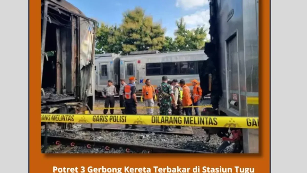 Kronologi Terbakarnya 3 Gerbong KA di Stasiun Tugu Yogyakartta