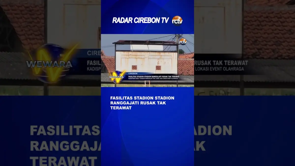 Fasilitas Stadion Ranggajati Rusak Tak Terawat