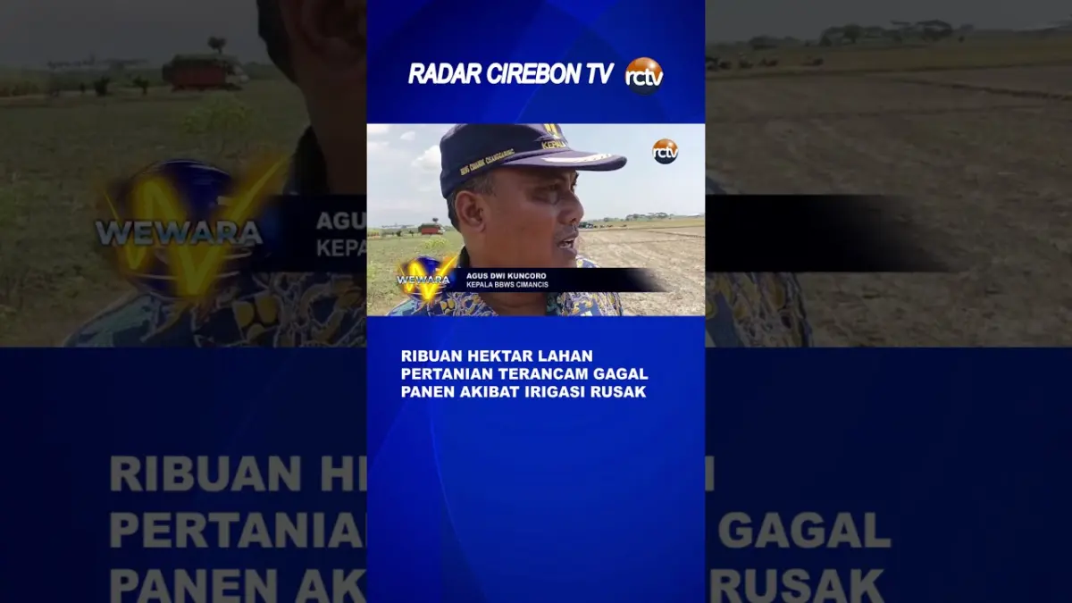 Ribuan Hektar Lahan Pertanian Terancam Gagal Panen Akibat Irigasi Rusak
