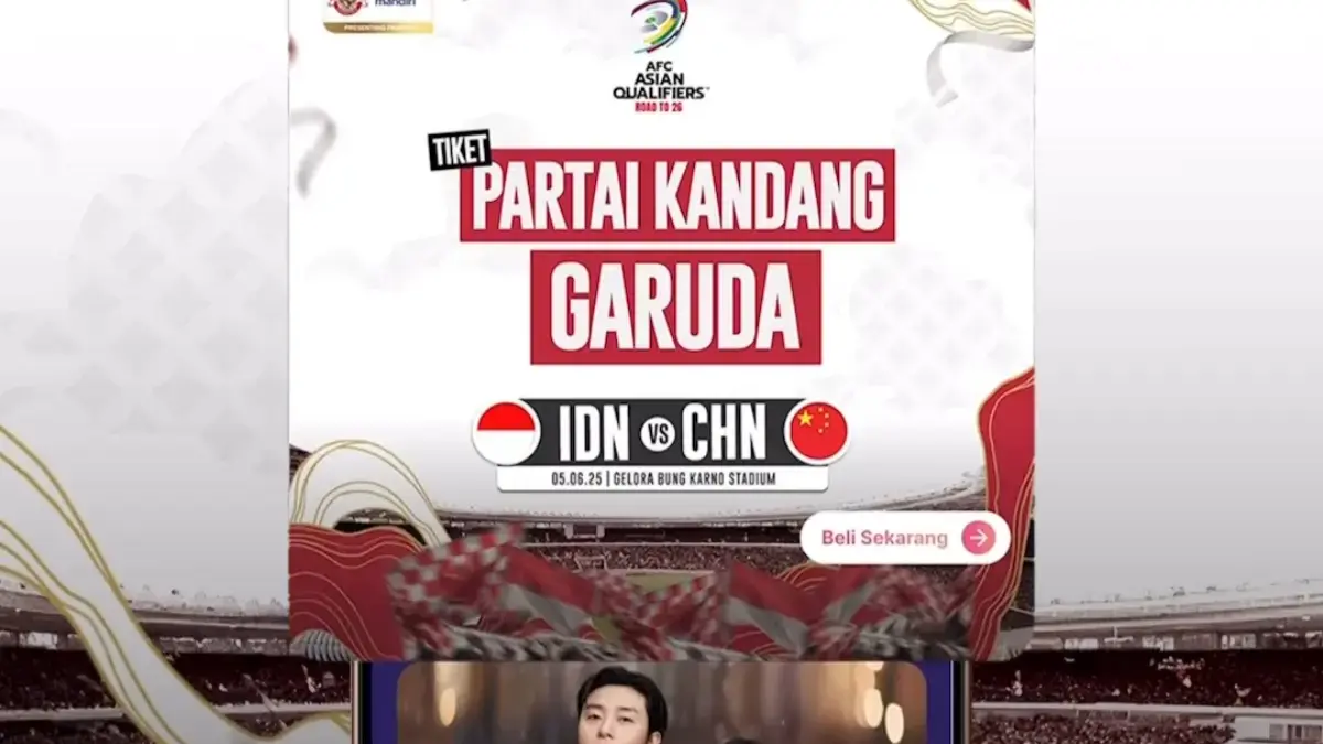 Tiket Timnas Indonesia vs China Livin\' by Mandiri