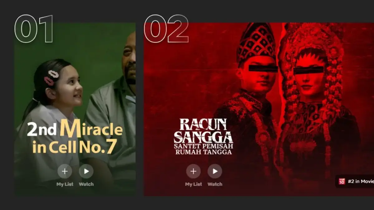Top 10 Film Netflix Indonesia Awal Mei 2025 : 2nd Miracle in Cell No.7 Masih Jadi Nomor 1 